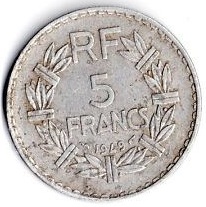 nettoyer une monnaie en aluminium 5 francs